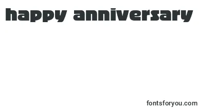 BigbandLt font – happy Anniversary Fonts